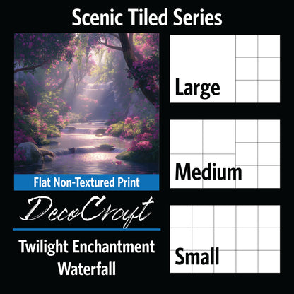 DecoCraft - Scenic Tiles Series - Twilight Enchantment - Waterfall