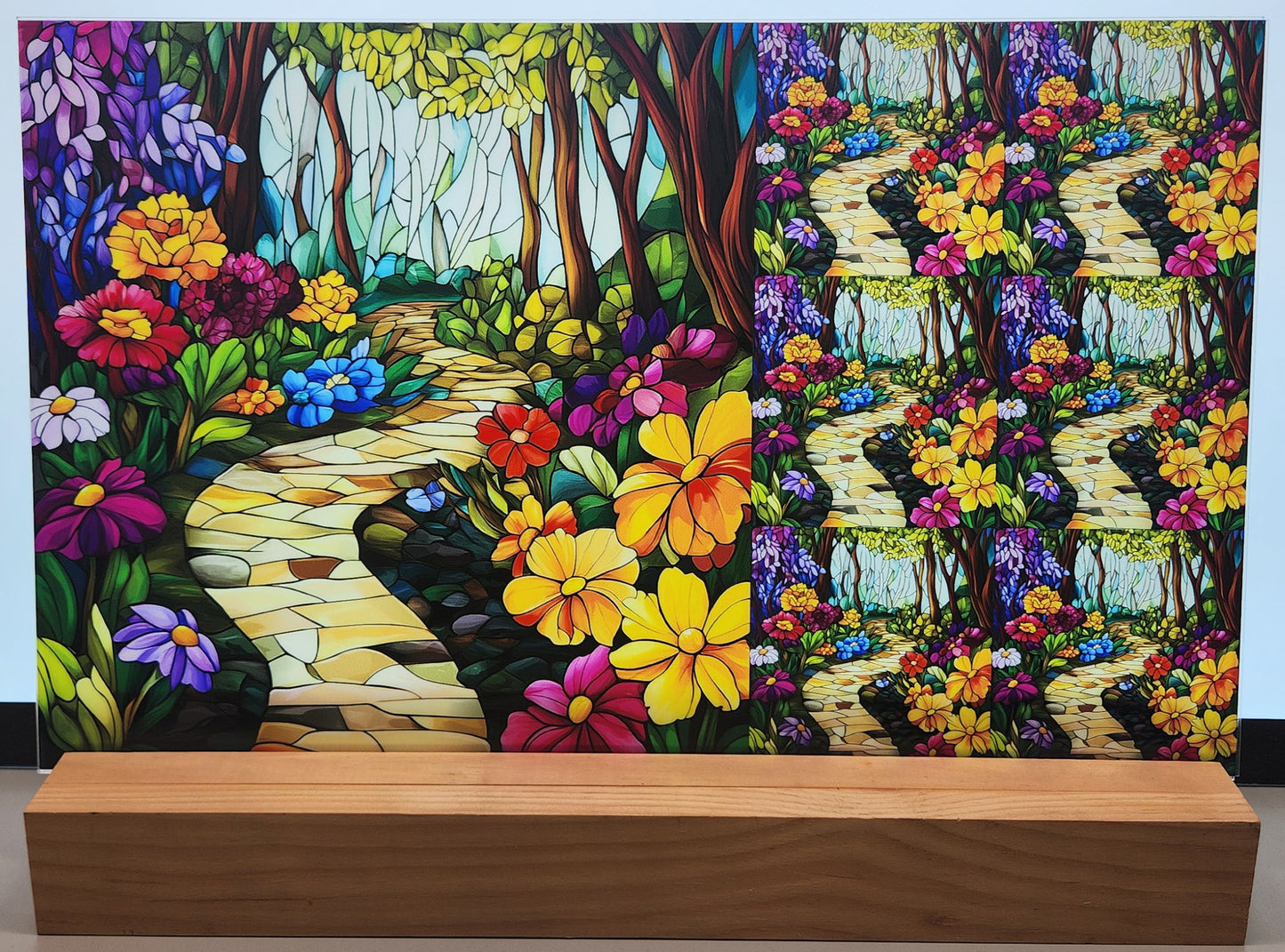 DecoCraft - Scenic Elevated Texture Tiles - Blooming Forest