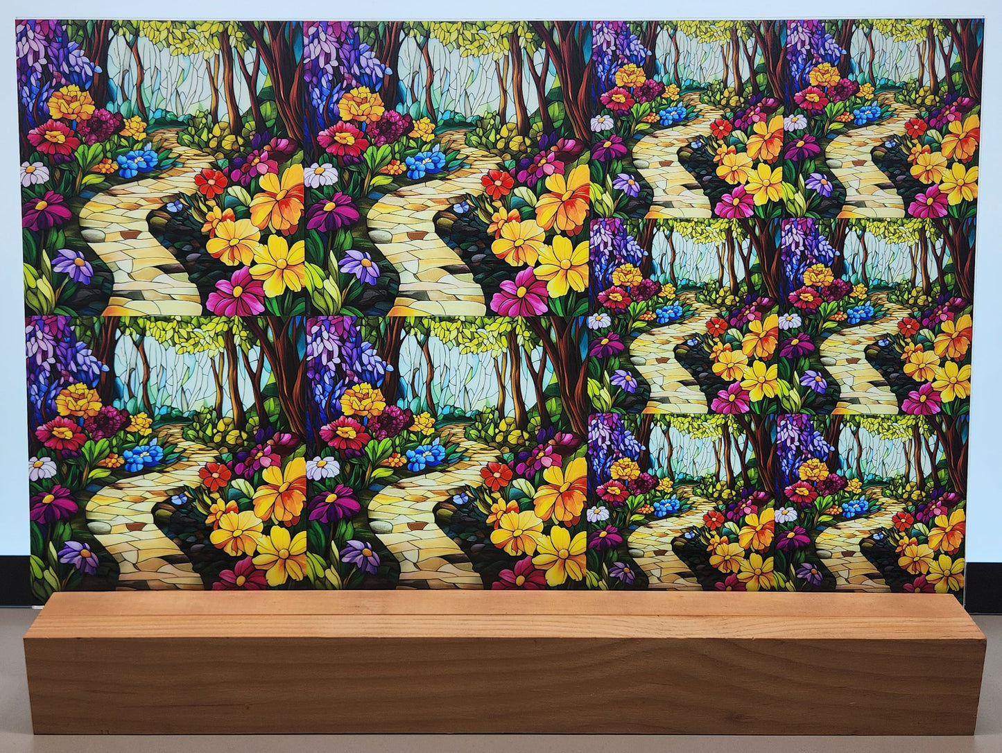 DecoCraft - Scenic Elevated Texture Tiles - Blooming Forest