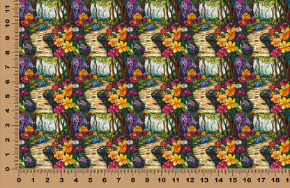 DecoCraft - Scenic Elevated Texture Tiles - Blooming Forest