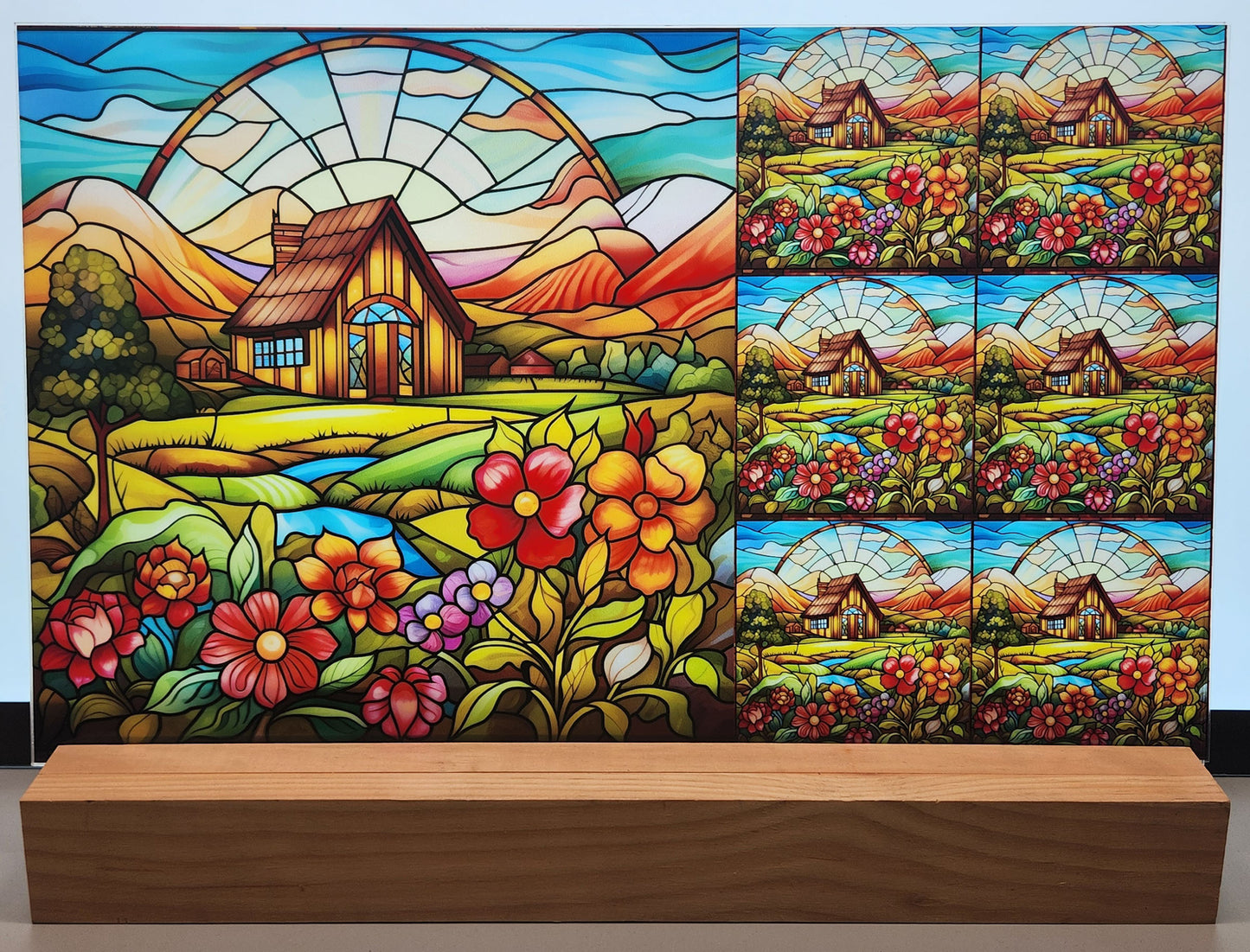 DecoCraft - Scenic Elevated Texture Tiles - Lover's Meadow - Cottage