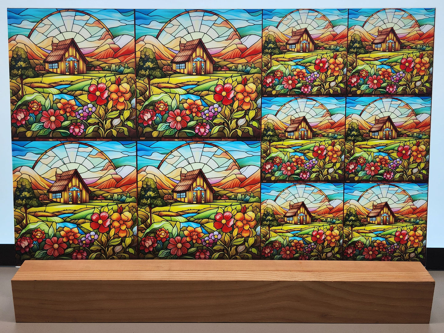 DecoCraft - Scenic Elevated Texture Tiles - Lover's Meadow - Cottage