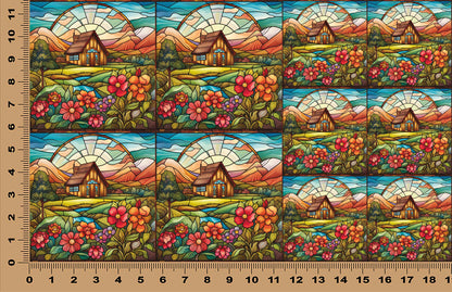 DecoCraft - Scenic Elevated Texture Tiles - Lover's Meadow - Cottage