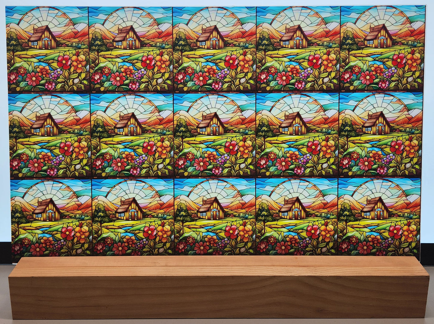 DecoCraft - Scenic Elevated Texture Tiles - Lover's Meadow - Cottage