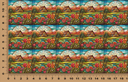 DecoCraft - Scenic Elevated Texture Tiles - Lover's Meadow - Cottage