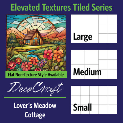 DecoCraft - Scenic Elevated Texture Tiles - Lover's Meadow - Cottage