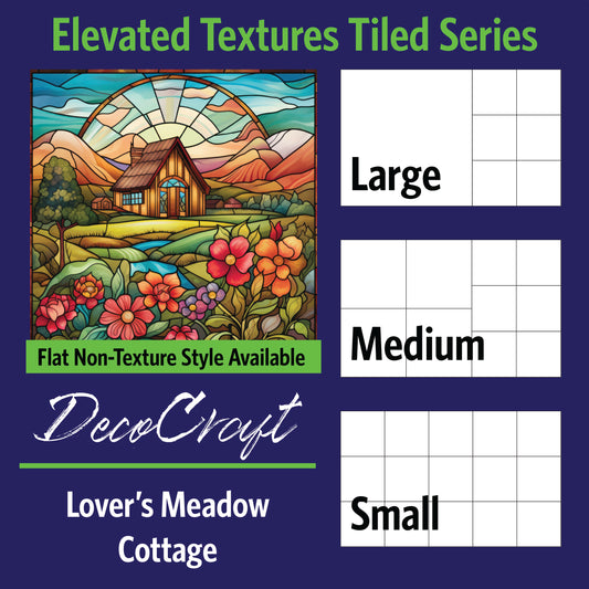 DecoCraft - Scenic Elevated Texture Tiles - Lover's Meadow - Cottage