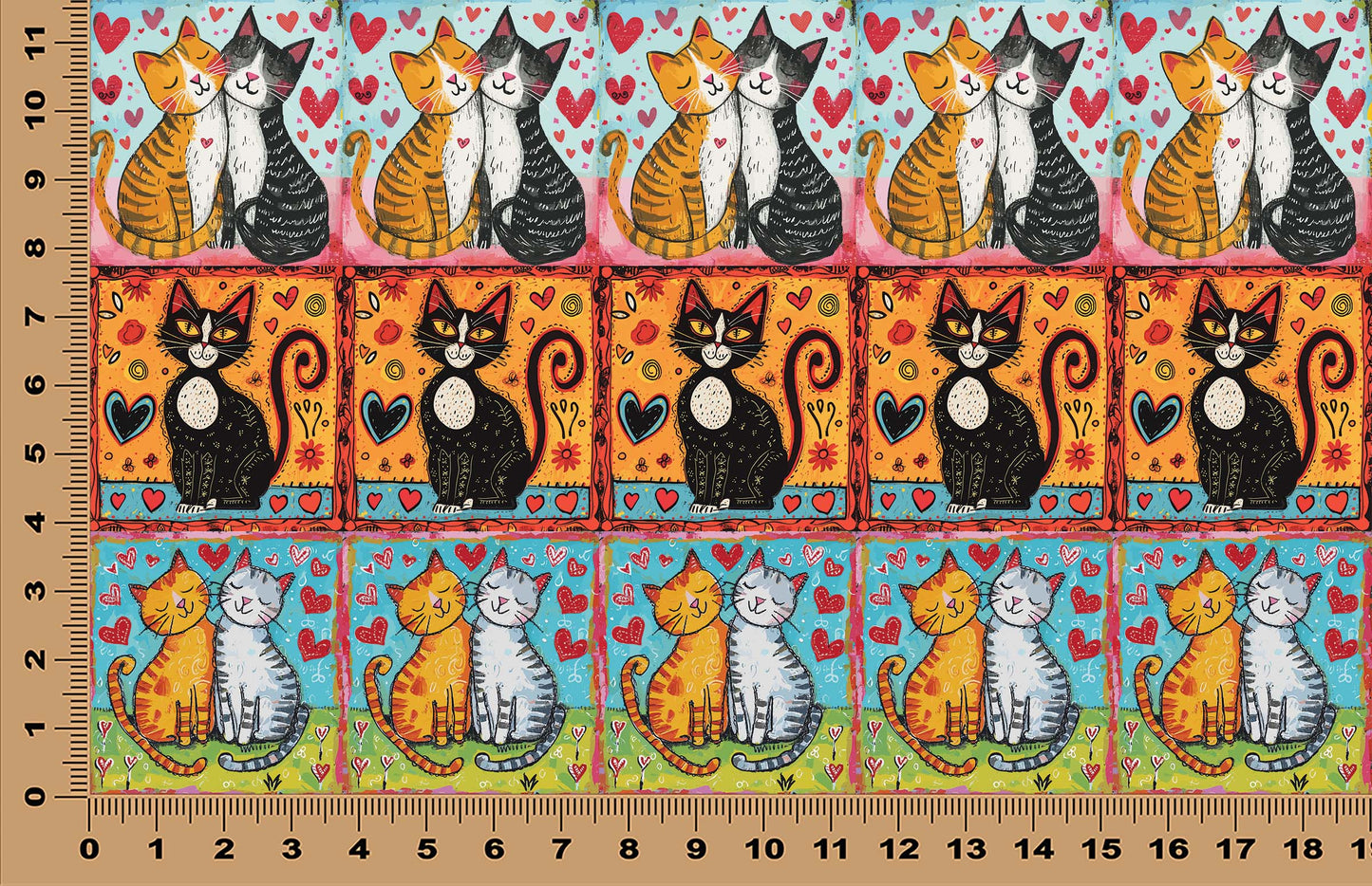 DecoCraft - Scenic Tiles Series - Whiskered Love - Cats