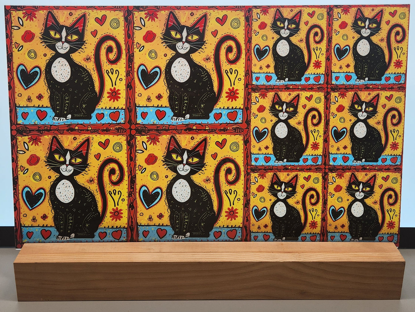 DecoCraft - Scenic Tiles Series - Whiskered Love - Cats - Whisker Charm