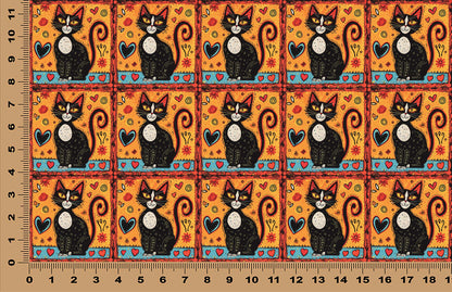 DecoCraft - Scenic Tiles Series - Whiskered Love - Cats - Whisker Charm