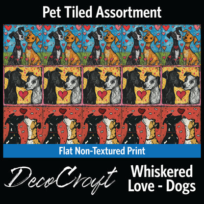 DecoCraft - Scenic Tiles Series - Whiskered Love - Dogs