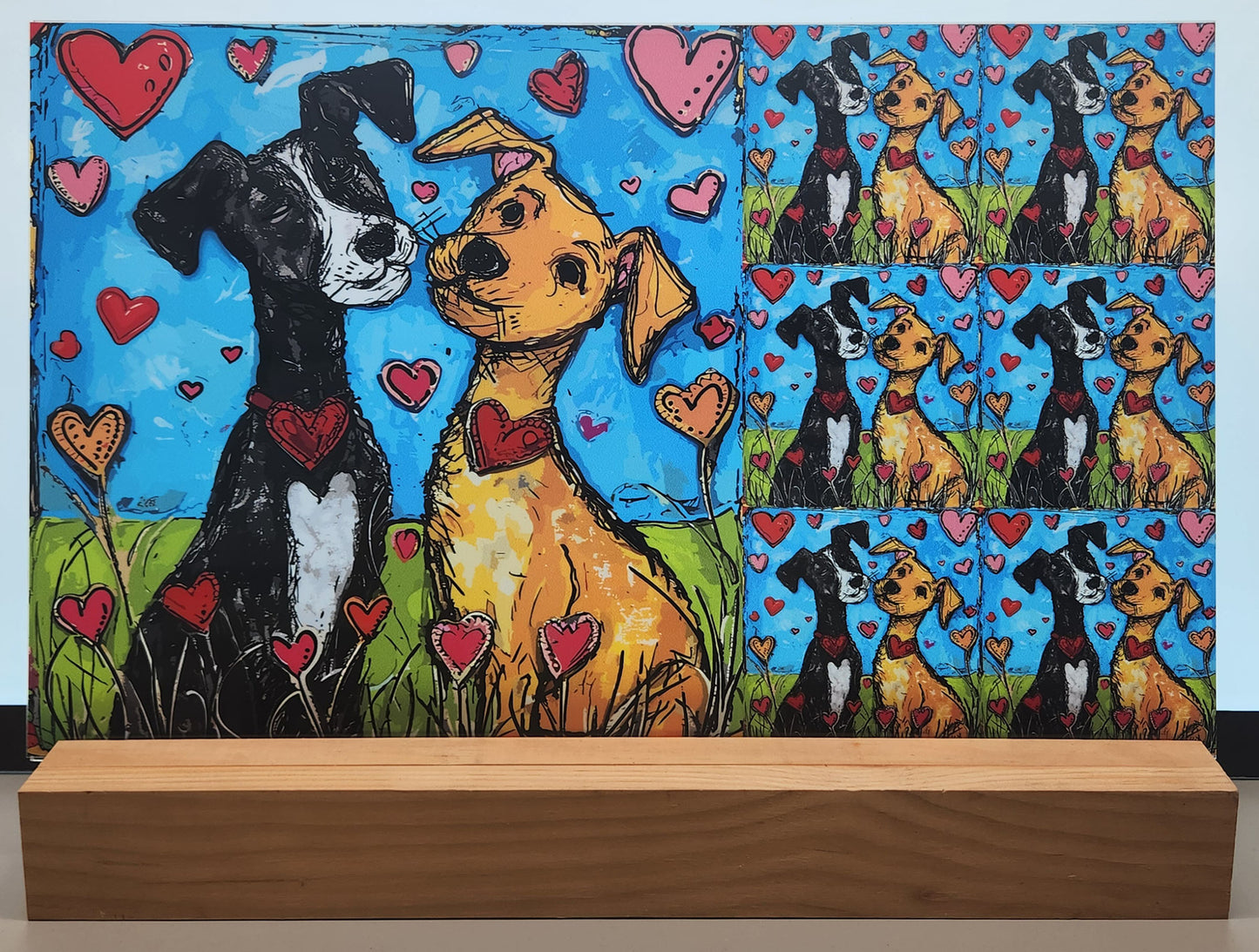 DecoCraft - Scenic Tiles Series - Whiskered Love - Dogs - Puppy Pals