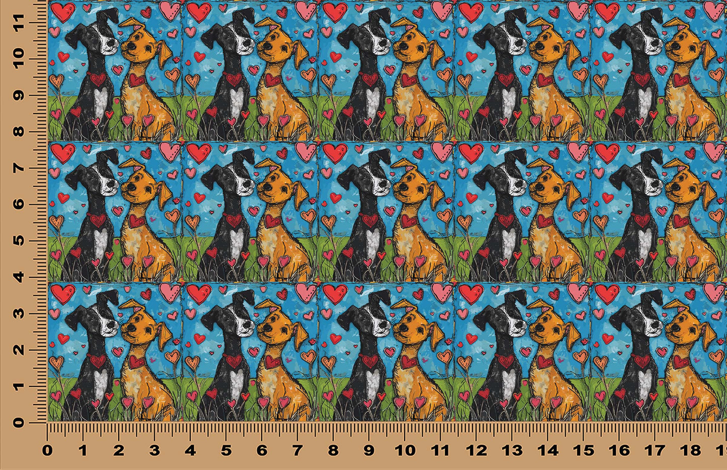 DecoCraft - Scenic Tiles Series - Whiskered Love - Dogs - Puppy Pals