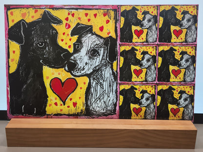 DecoCraft - Scenic Tiles Series - Whiskered Love - Dogs - Loyal Companions