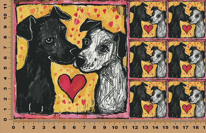 DecoCraft - Scenic Tiles Series - Whiskered Love - Dogs - Loyal Companions
