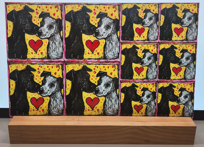 DecoCraft - Scenic Tiles Series - Whiskered Love - Dogs - Loyal Companions