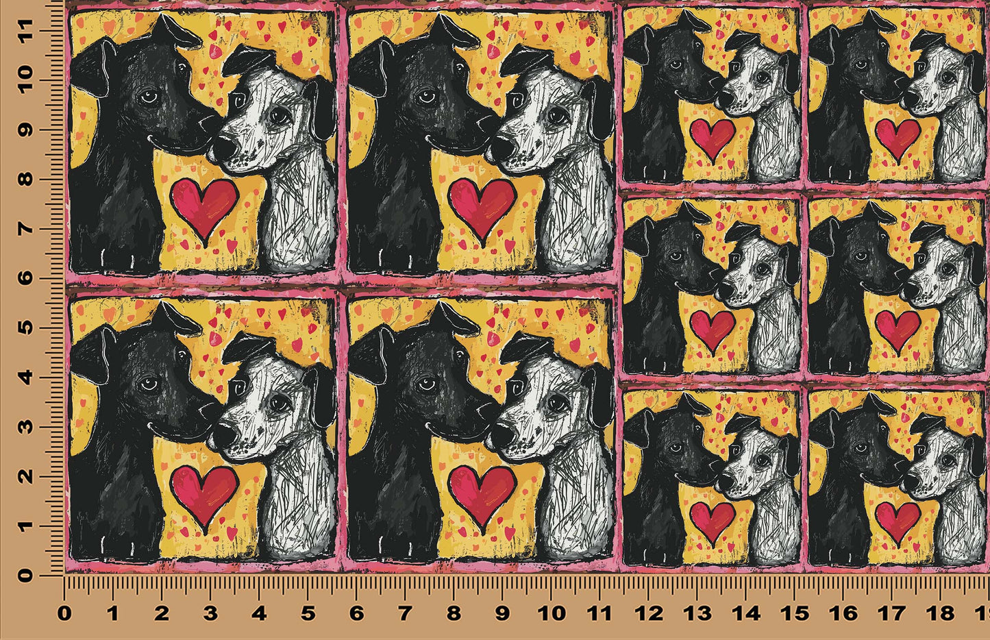 DecoCraft - Scenic Tiles Series - Whiskered Love - Dogs - Loyal Companions