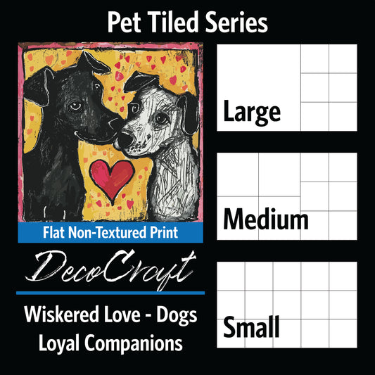 DecoCraft - Scenic Tiles Series - Whiskered Love - Dogs - Loyal Companions