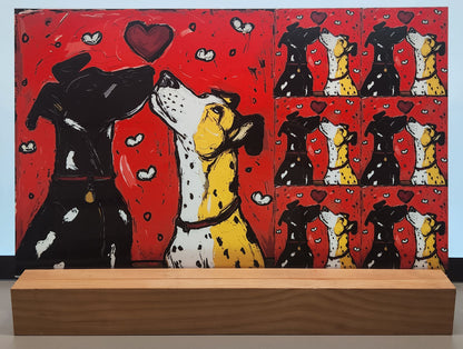 DecoCraft - Scenic Tiles Series - Whiskered Love - Dogs - Puppy Love