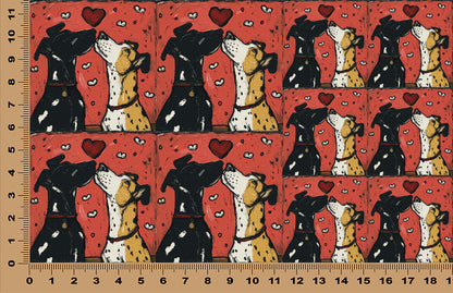 DecoCraft - Scenic Tiles Series - Whiskered Love - Dogs - Puppy Love