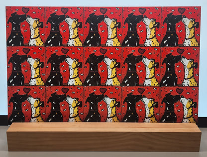 DecoCraft - Scenic Tiles Series - Whiskered Love - Dogs - Puppy Love