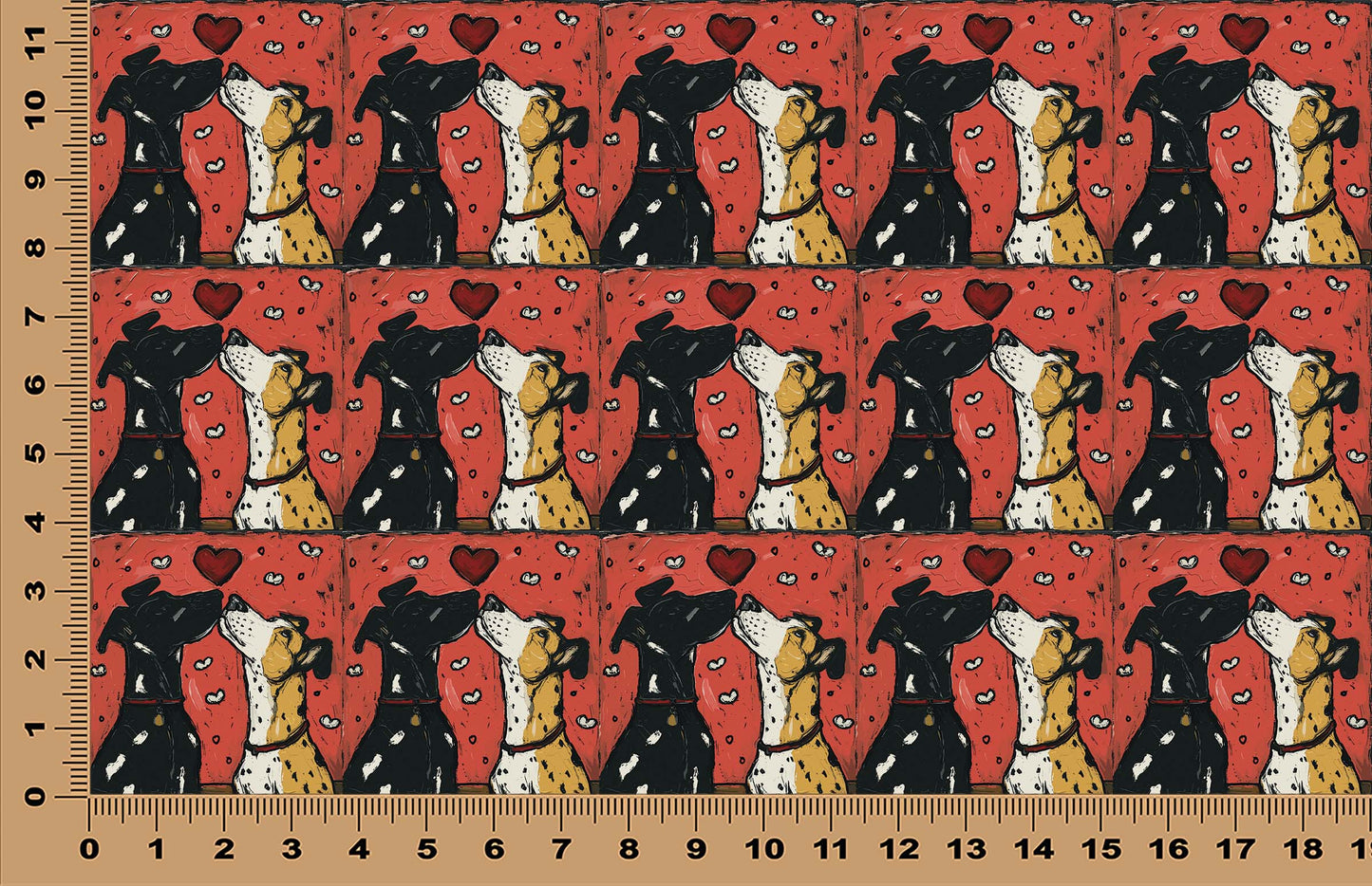 DecoCraft - Scenic Tiles Series - Whiskered Love - Dogs - Puppy Love