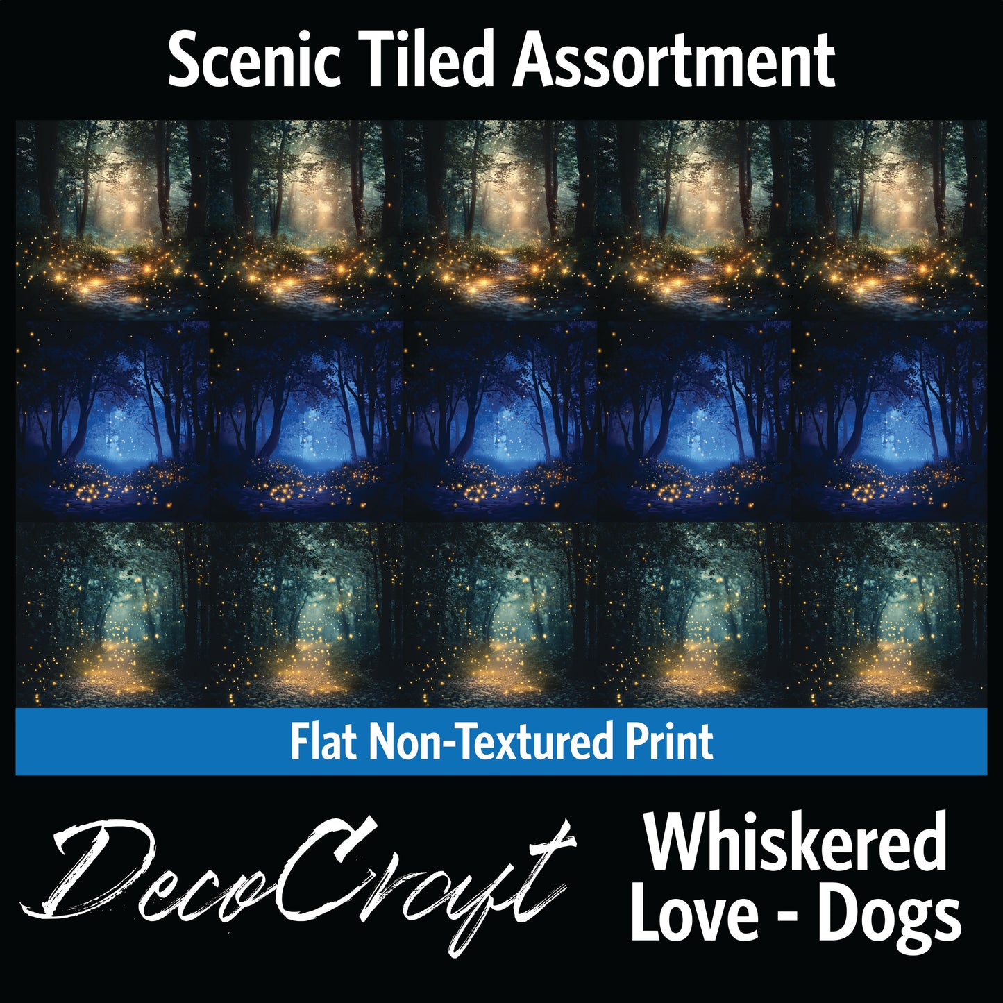 DecoCraft - Scenic Tiles Series - Magical Fireflies