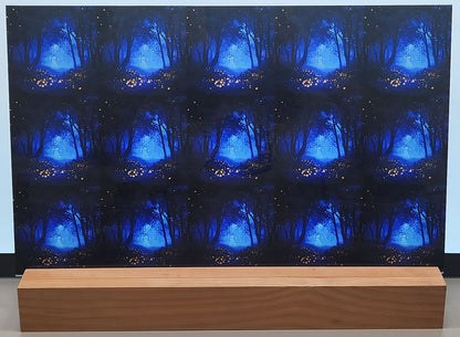 DecoCraft - Scenic Tiles Series - Magical Fireflies - Midnight Forest