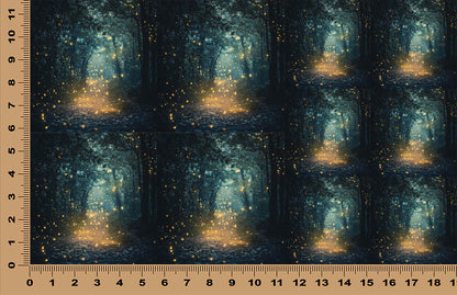 DecoCraft - Scenic Tiles Series - Magical Fireflies- Forest Sunset
