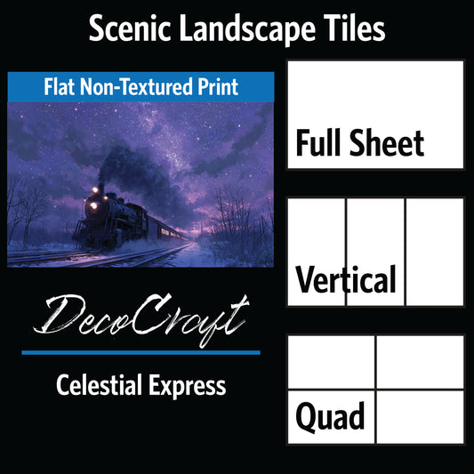 DecoCraft - Scenic Landscape Tiles Series - Celestial Express
