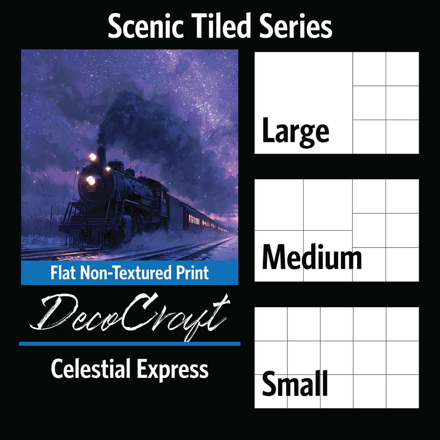 DecoCraft - Scenic Tiles Series - Celestial Express