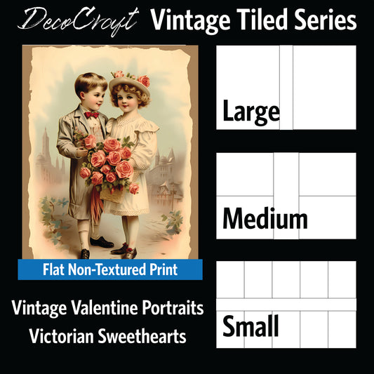 DecoCraft - Vintage Portrait Series - Valentine Portraits - Victorian Sweethearts