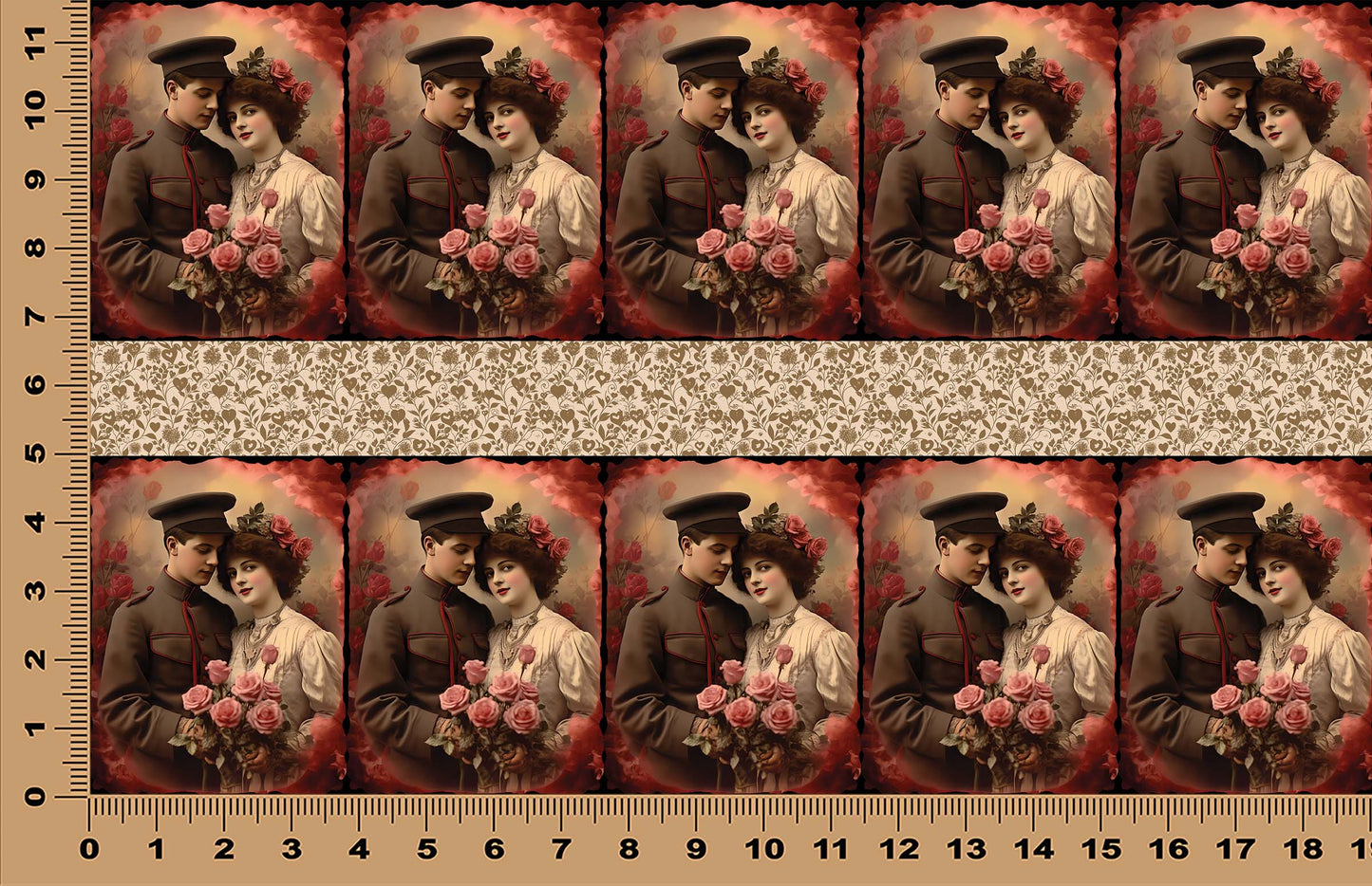 DecoCraft - Vintage Portrait Series - Valentine Portraits - Soldier's Valentine