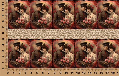DecoCraft - Vintage Portrait Series - Valentine Portraits - Soldier's Valentine
