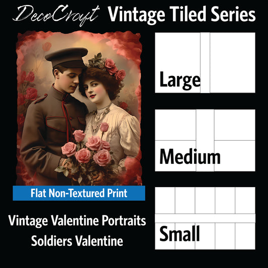 DecoCraft - Vintage Portrait Series - Valentine Portraits - Soldier's Valentine