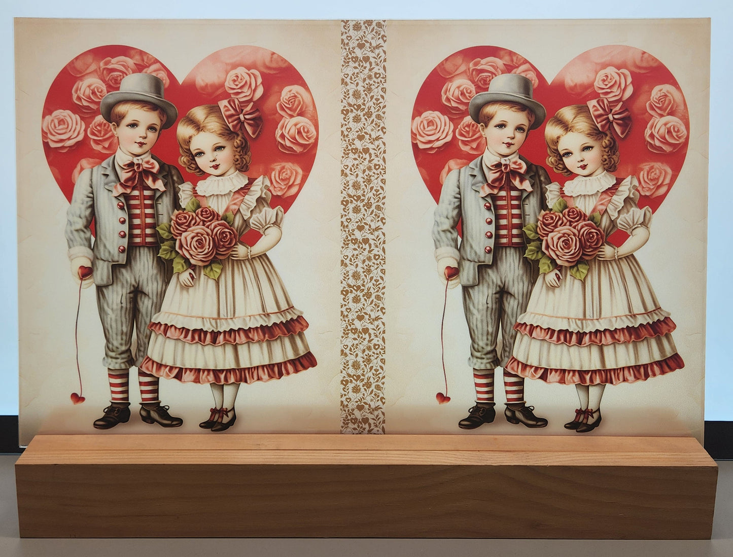 DecoCraft - Vintage Portrait Series - Valentine Portraits - Heartfelt Courtship