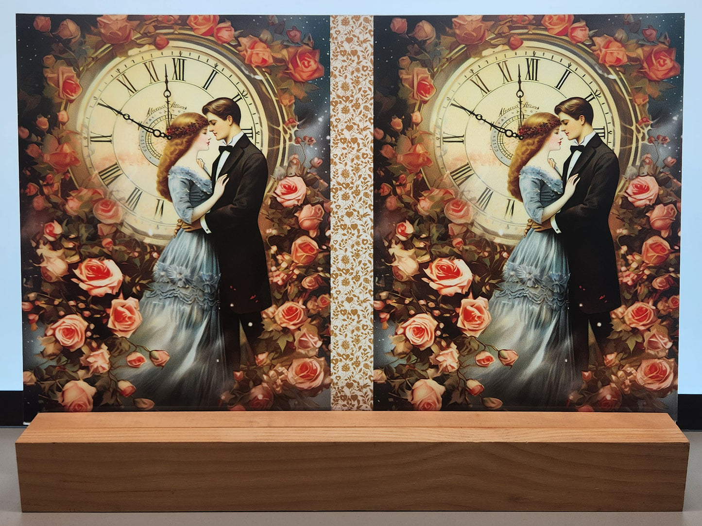DecoCraft - Vintage Portrait Series - Valentine Portraits - Rose Garden Romance
