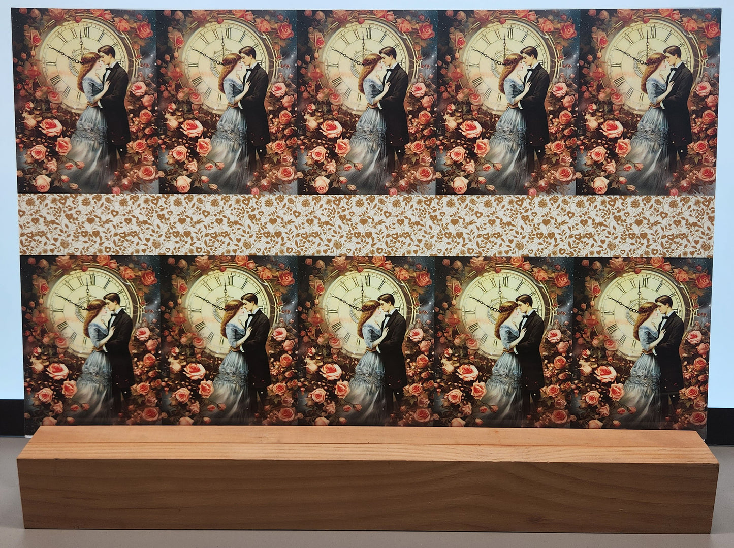 DecoCraft - Vintage Portrait Series - Valentine Portraits - Rose Garden Romance