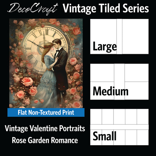 DecoCraft - Vintage Portrait Series - Valentine Portraits - Rose Garden Romance