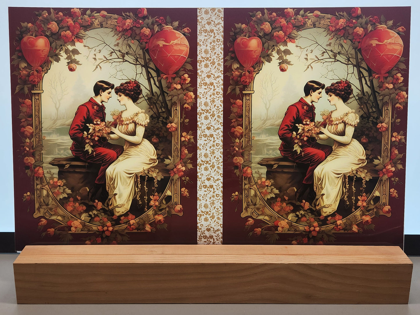 DecoCraft - Vintage Portrait Series - Valentine Portraits - Balloons of Love