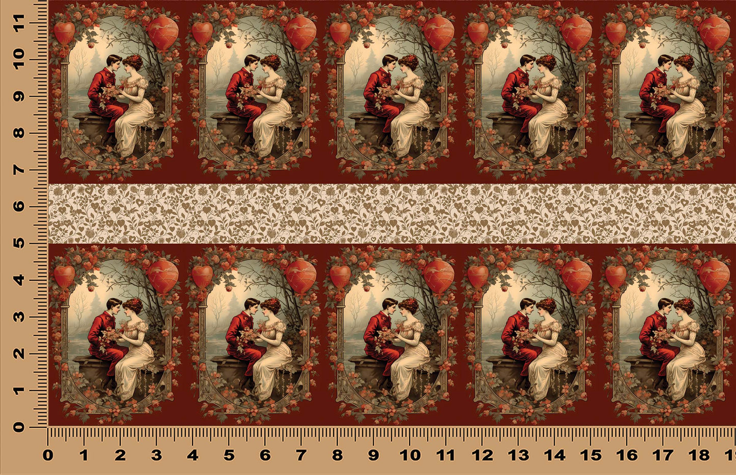 DecoCraft - Vintage Portrait Series - Valentine Portraits - Balloons of Love