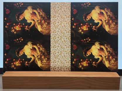 DecoCraft - Vintage Portrait Series - Valentine Portraits - Golden Rose Maiden