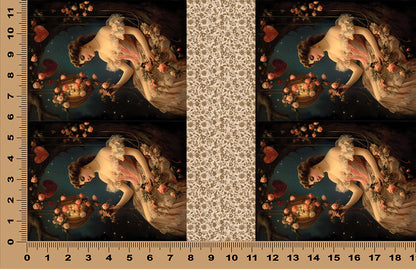 DecoCraft - Vintage Portrait Series - Valentine Portraits - Golden Rose Maiden