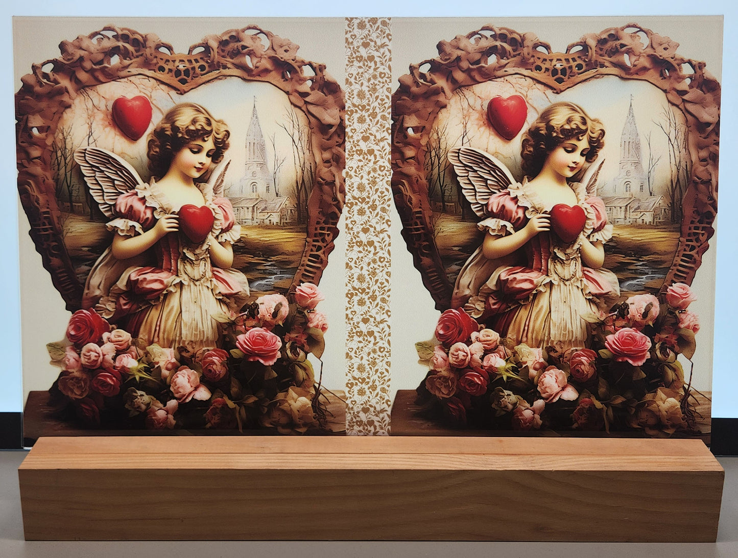 DecoCraft - Vintage Portrait Series - Valentine Portraits - Angel of Affection