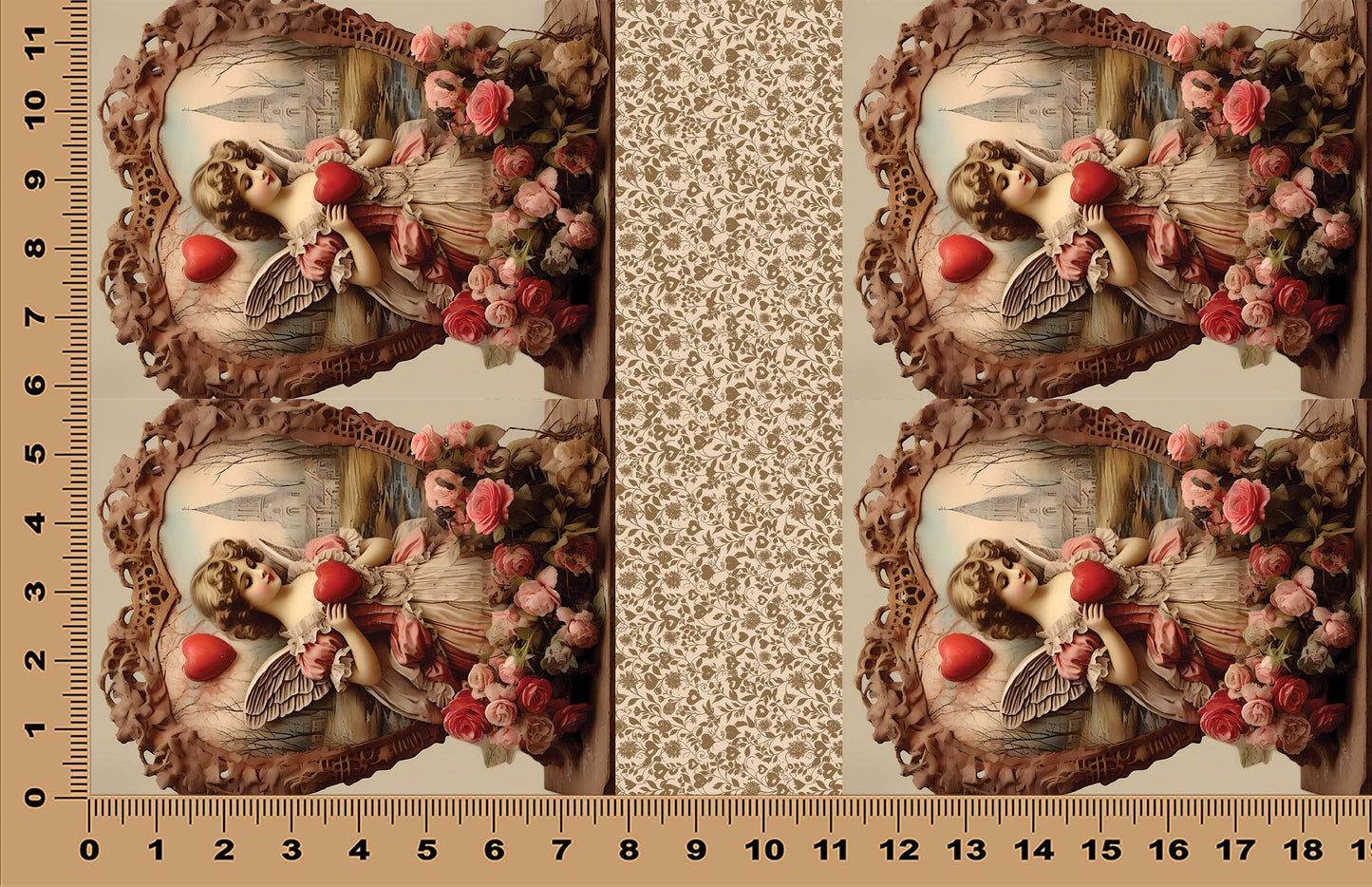 DecoCraft - Vintage Portrait Series - Valentine Portraits - Angel of Affection