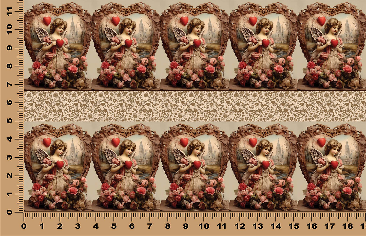 DecoCraft - Vintage Portrait Series - Valentine Portraits - Angel of Affection