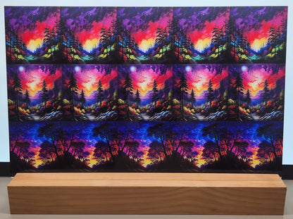 DecoCraft - Scenic Tiles Series - Vibrant Forest Nights