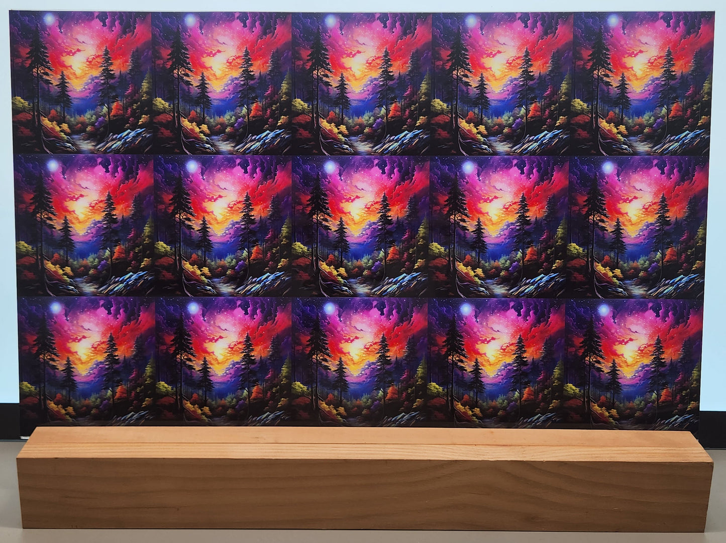 DecoCraft - Scenic Tiles Series - Vibrant Forest Nights - Twilight Glow