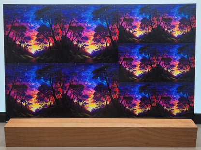 DecoCraft - Scenic Tiles Series - Vibrant Forest Nights - Starlit Night