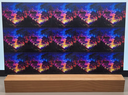 DecoCraft - Scenic Tiles Series - Vibrant Forest Nights - Starlit Night